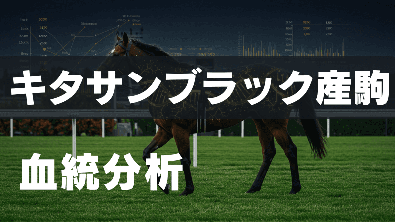 キタサンブラック産駒の傾向分析 | 血統表からわかること